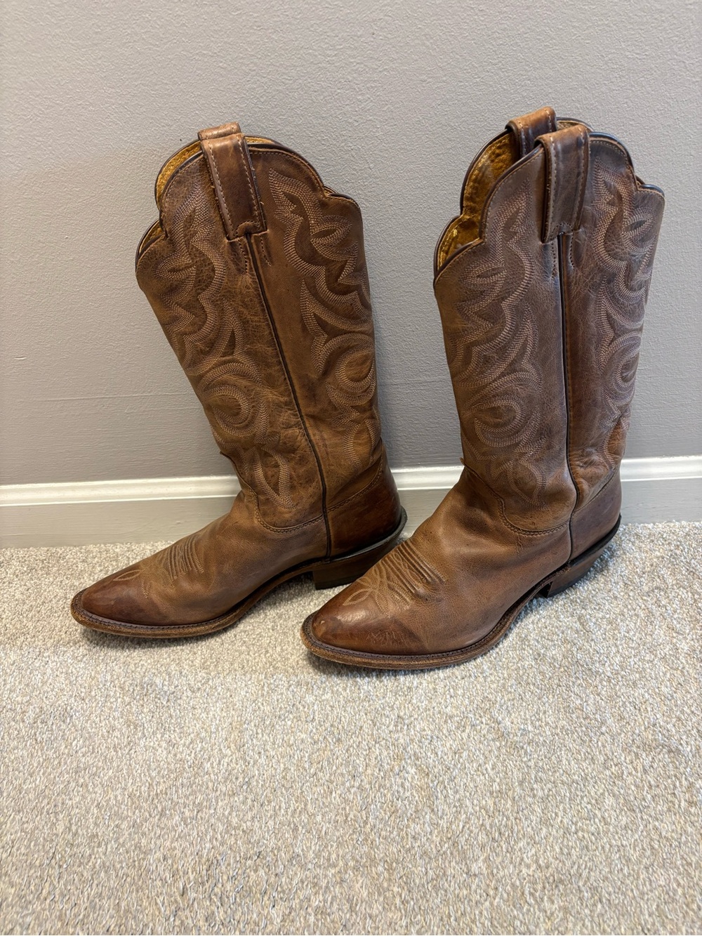 Justin’s Country Western Boots BRL431 (Genuine Leather) - Women’s Size 9.5